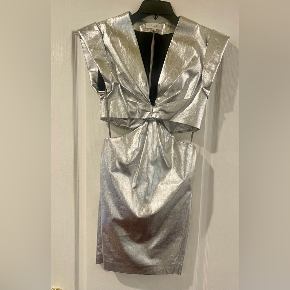 A.L.C. Silver Mini Dress